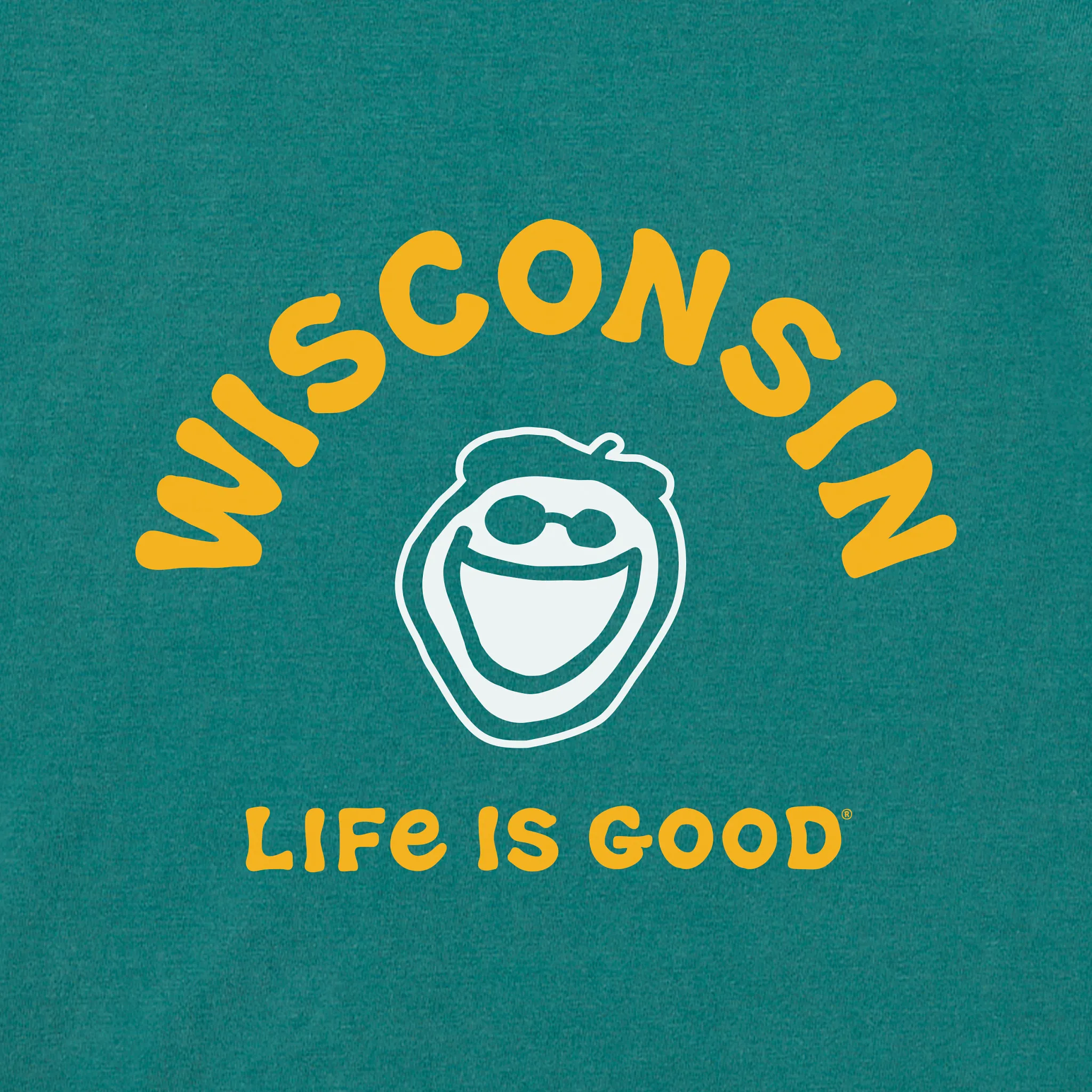 Men's Jake Wisconsin Short Sleeve Crusher Tee Life is Good