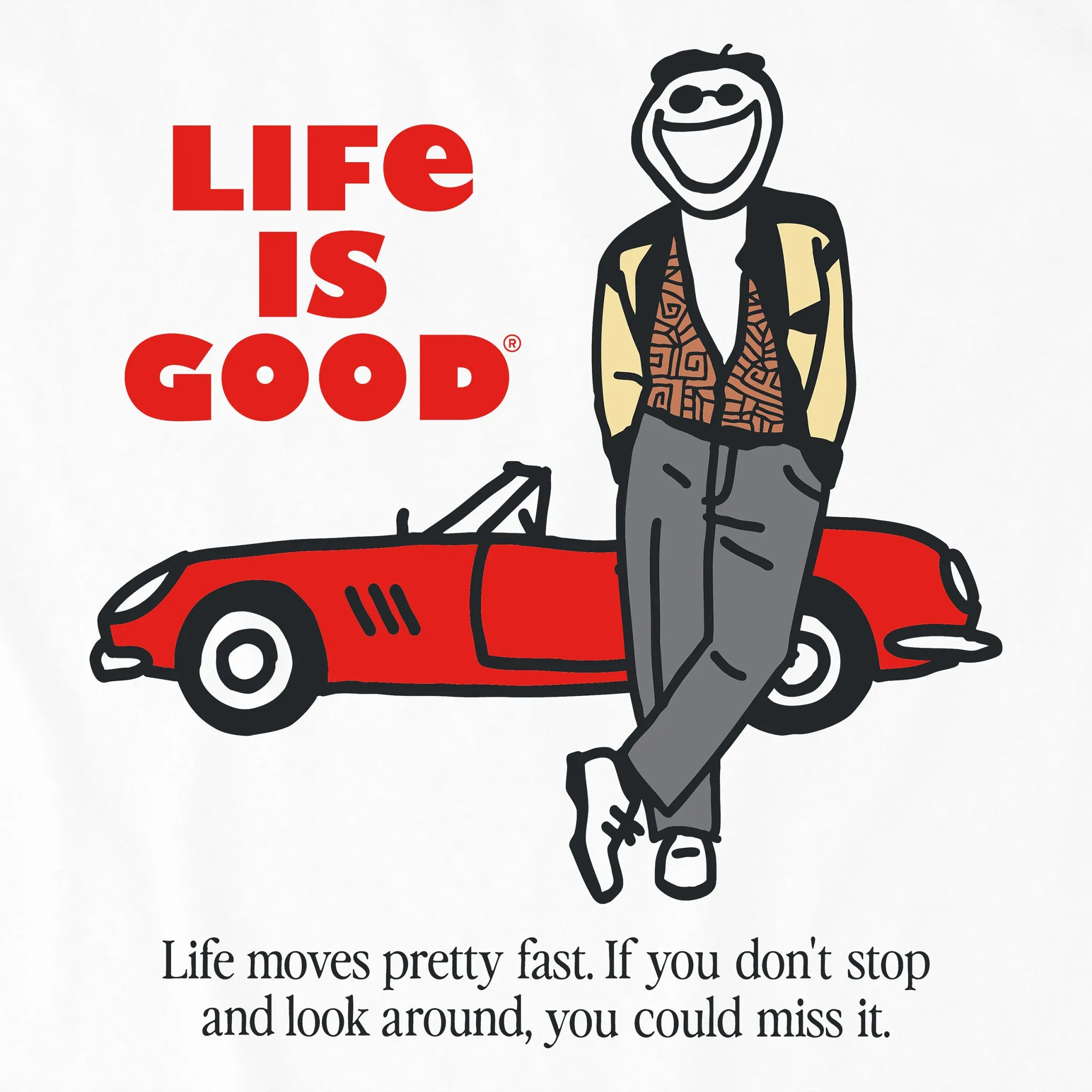Men's Jake's Day Off Short Sleeve Tee Life is Good