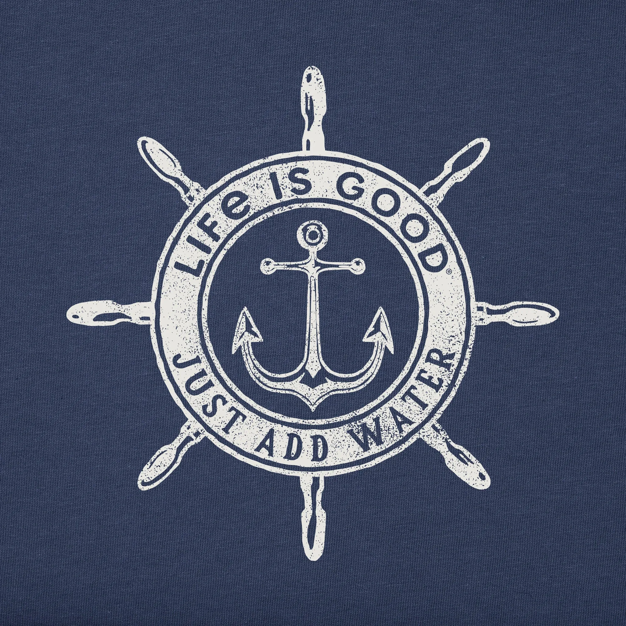 Men's Just Add Water Anchor Compass Short Sleeve Tee Life is Good