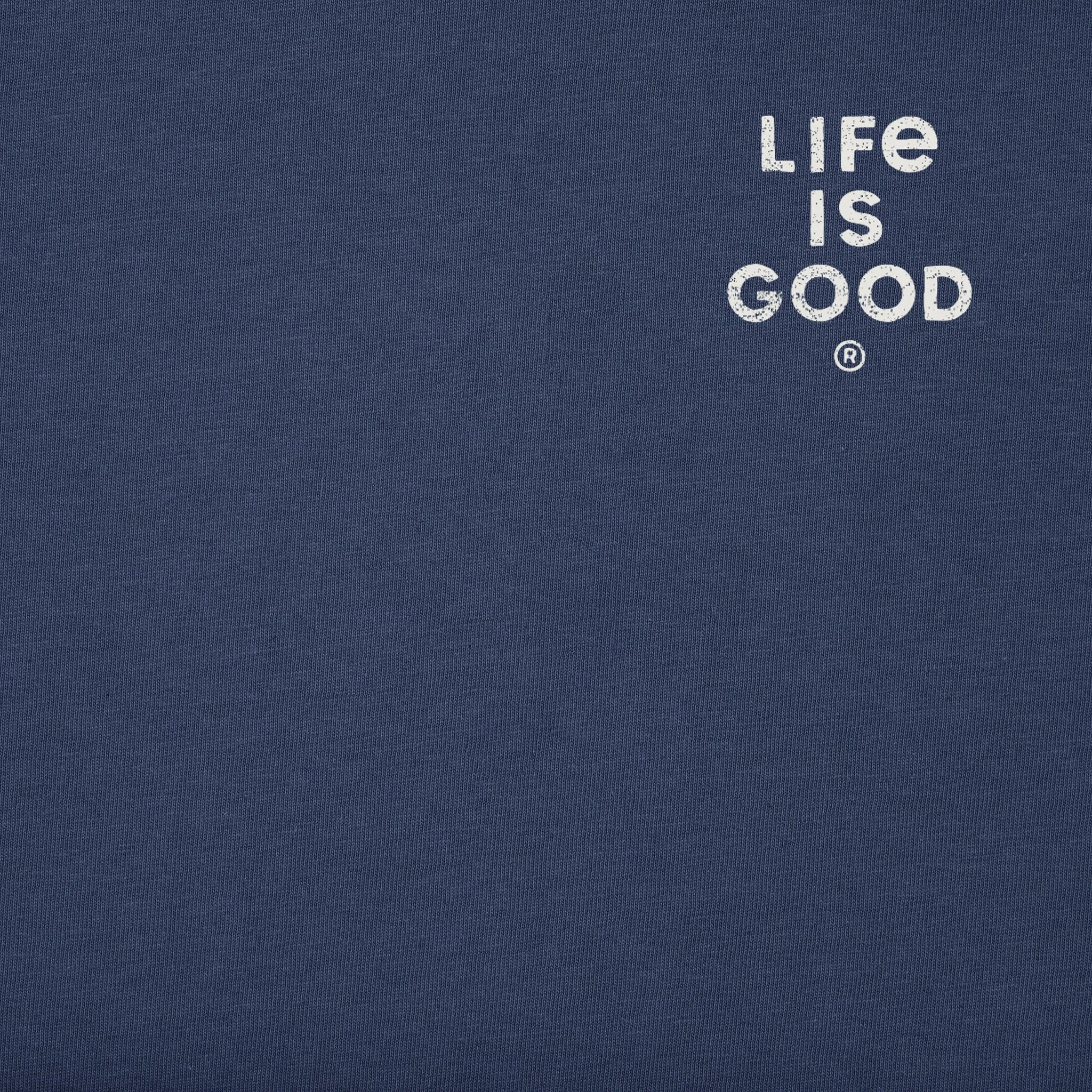 Men's Just Add Water Anchor Compass Short Sleeve Tee Life is Good