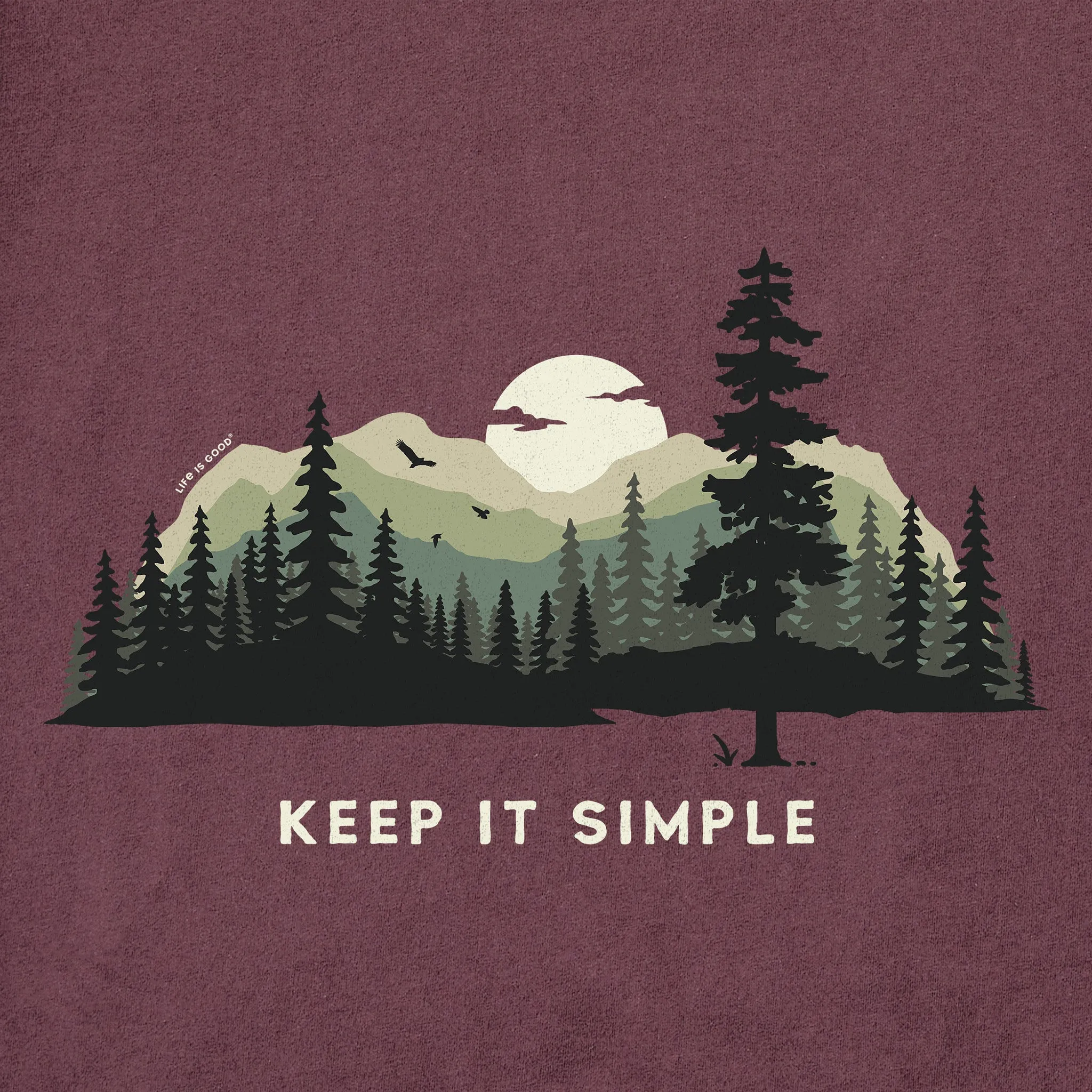 Men's Keep it Simple Evergreen Silo Short Sleeve Tee Life is Good