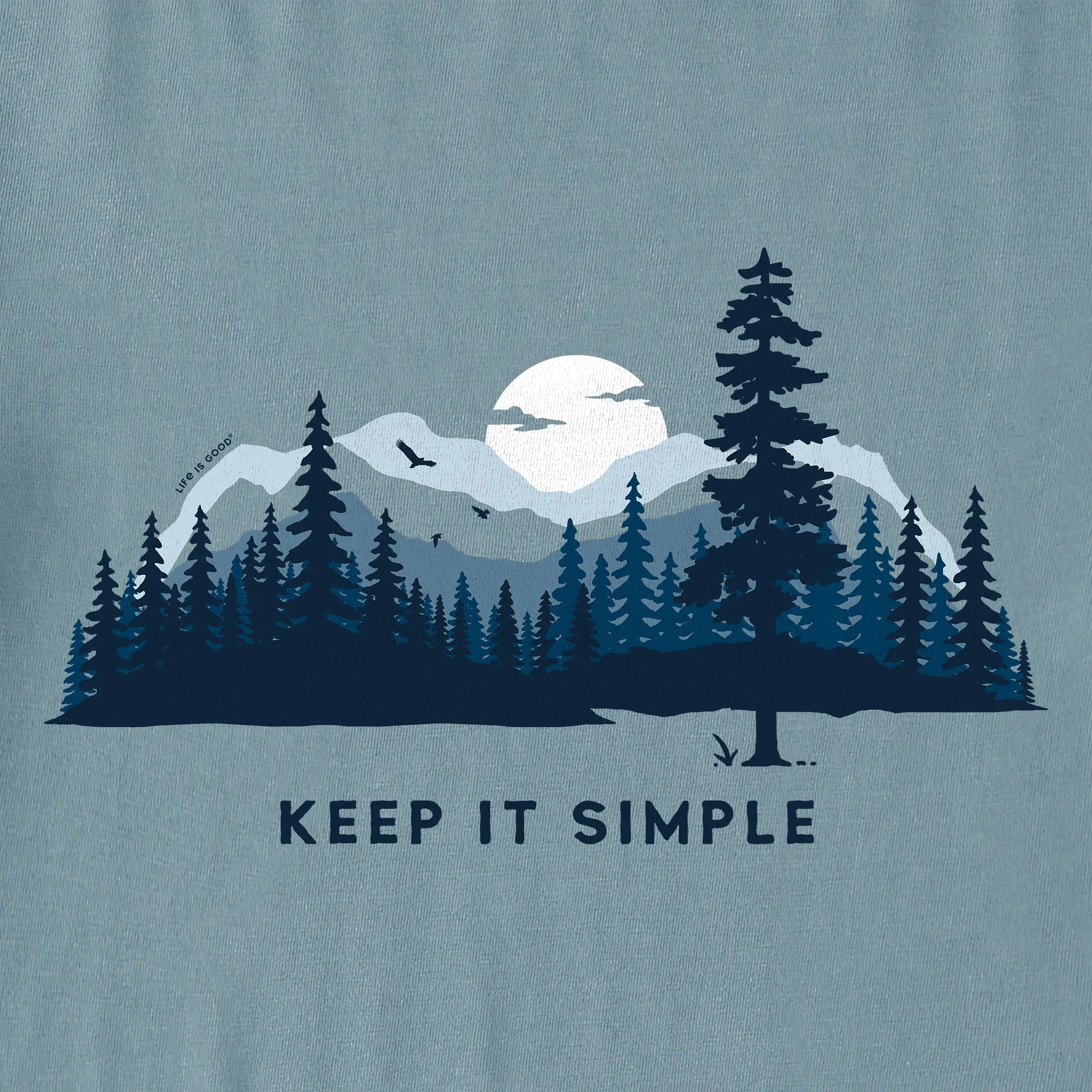 Men's Keep it Simple Evergreen Silo Short Sleeve Tee Life is Good