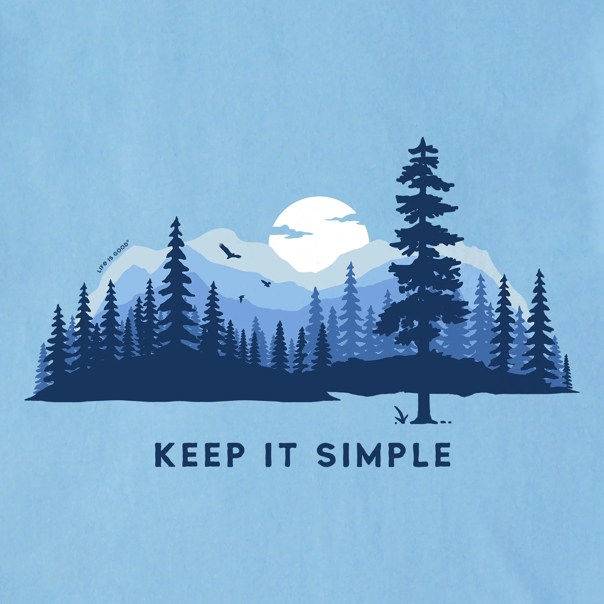 Men's Keep it Simple Evergreen Silo Short Sleeve Tee Life is Good