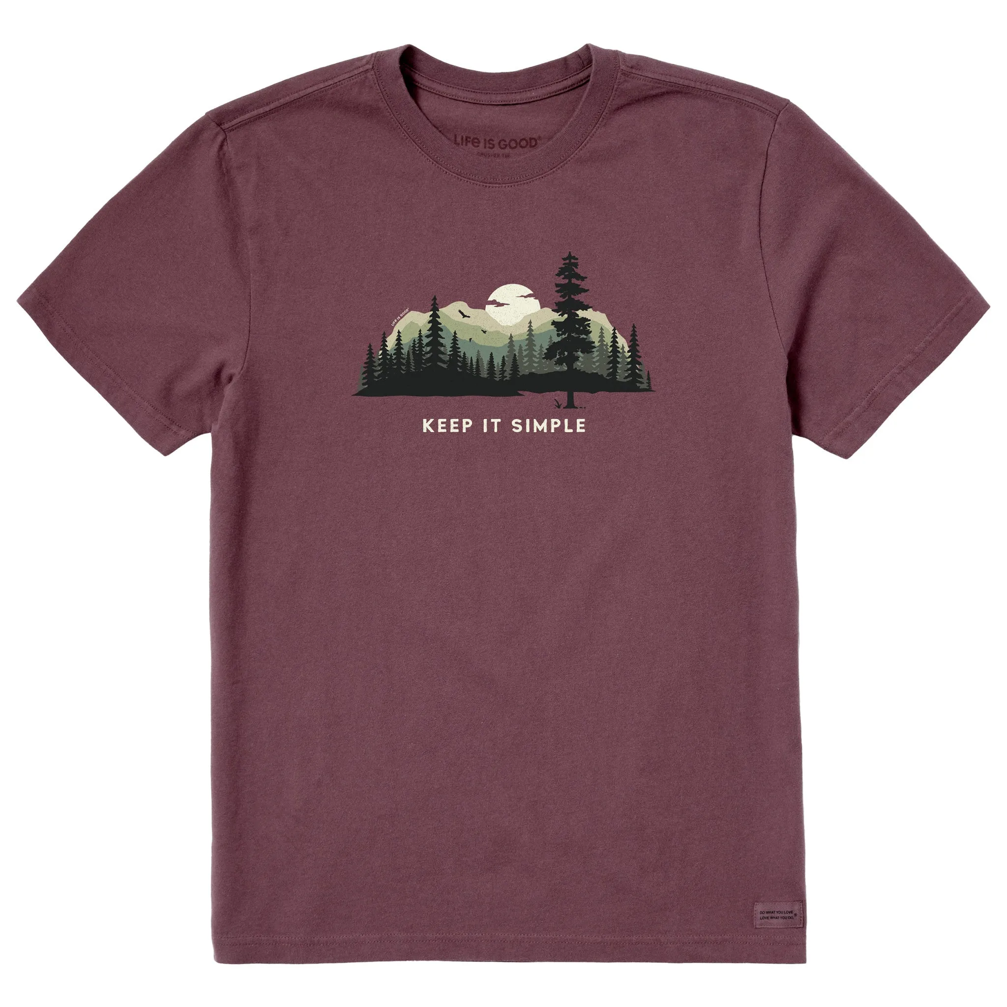 Men's Keep it Simple Evergreen Silo Short Sleeve Tee Life is Good