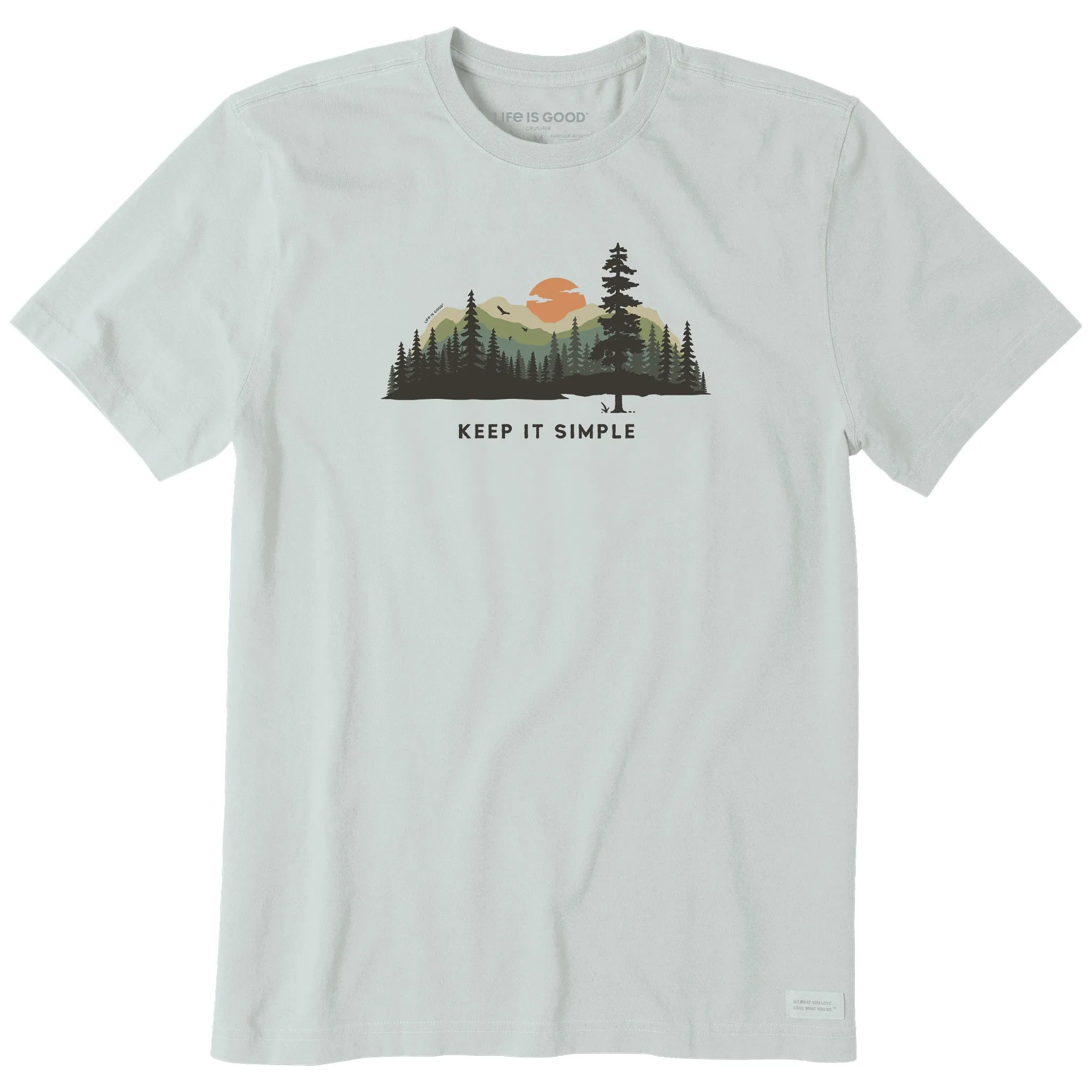 Men's Keep it Simple Evergreen Silo Short Sleeve Tee Life is Good