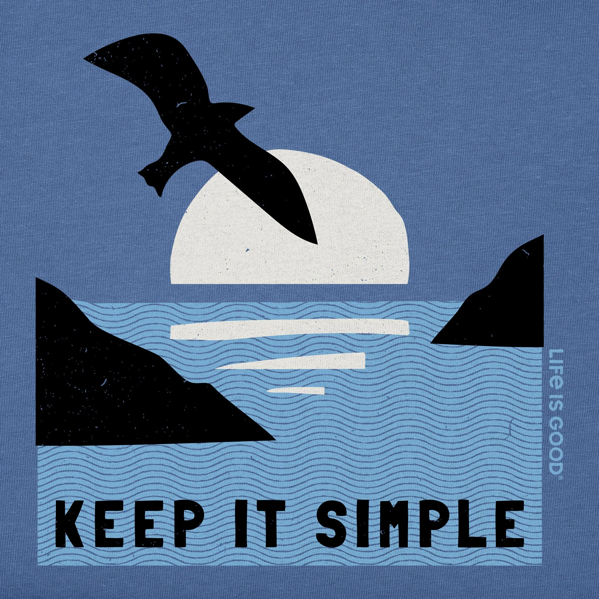 Men's Keep it Simple Gull Short Sleeve Tee Life is Good