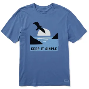 Men's Keep it Simple Gull Short Sleeve Tee Life is Good