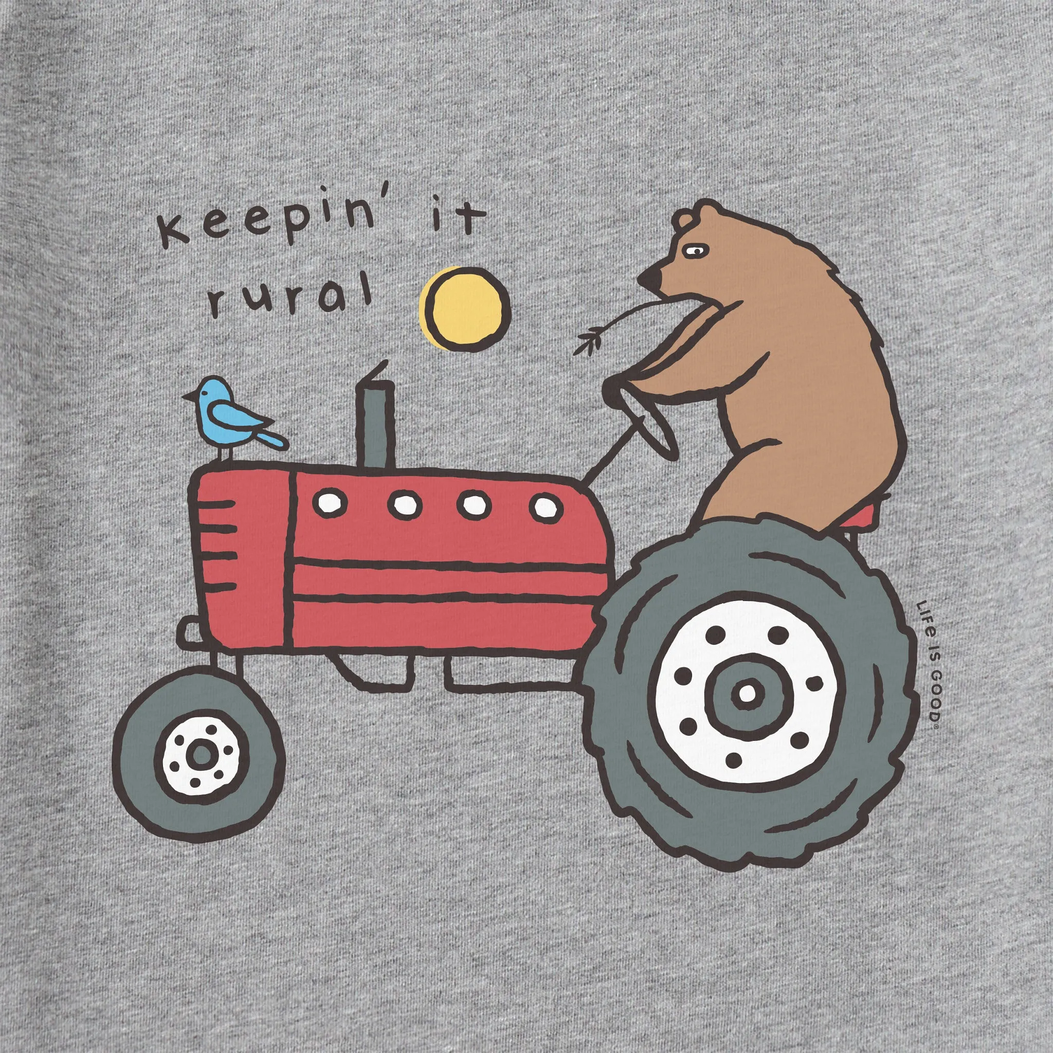 Men's Keepin' it Rural Tractor Long Sleeve Crusher Tee Life is Good