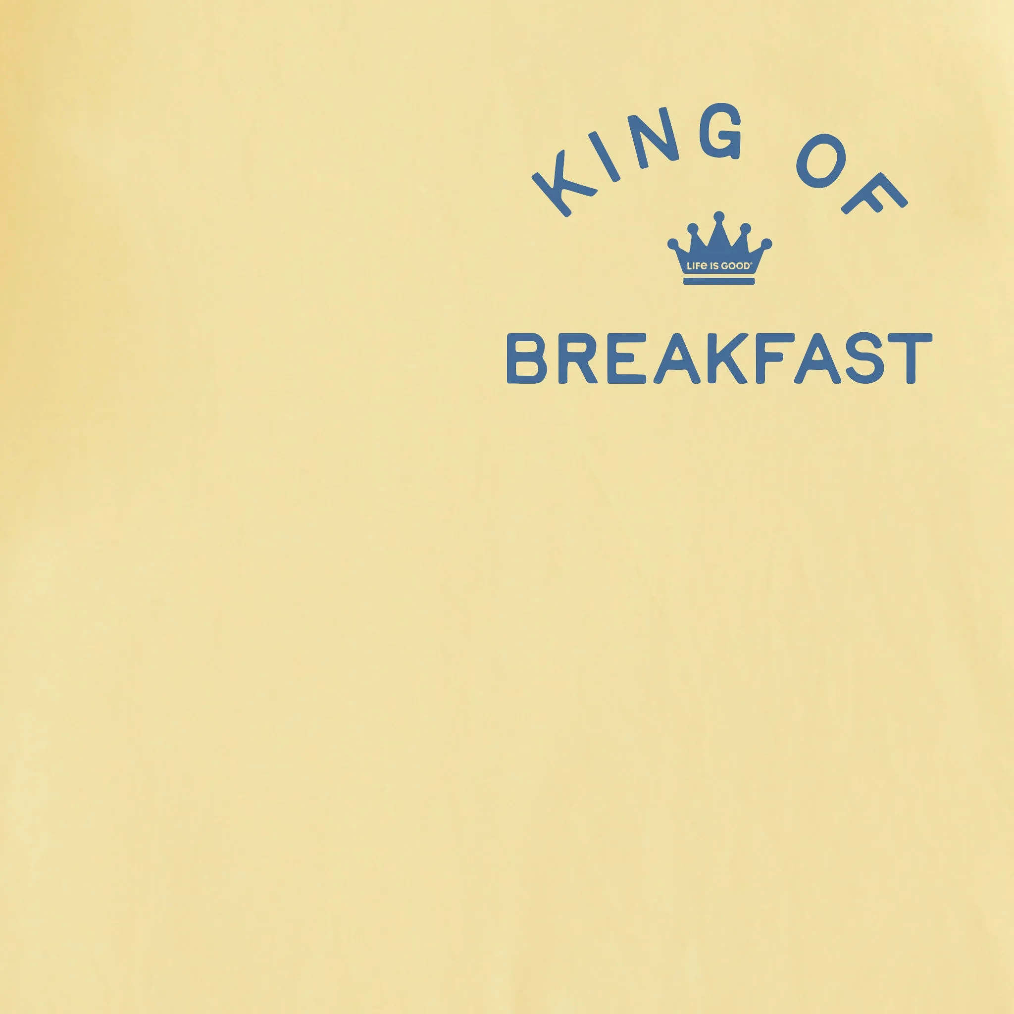 Men's King of Breakfast Short Sleeve Tee Life is Good