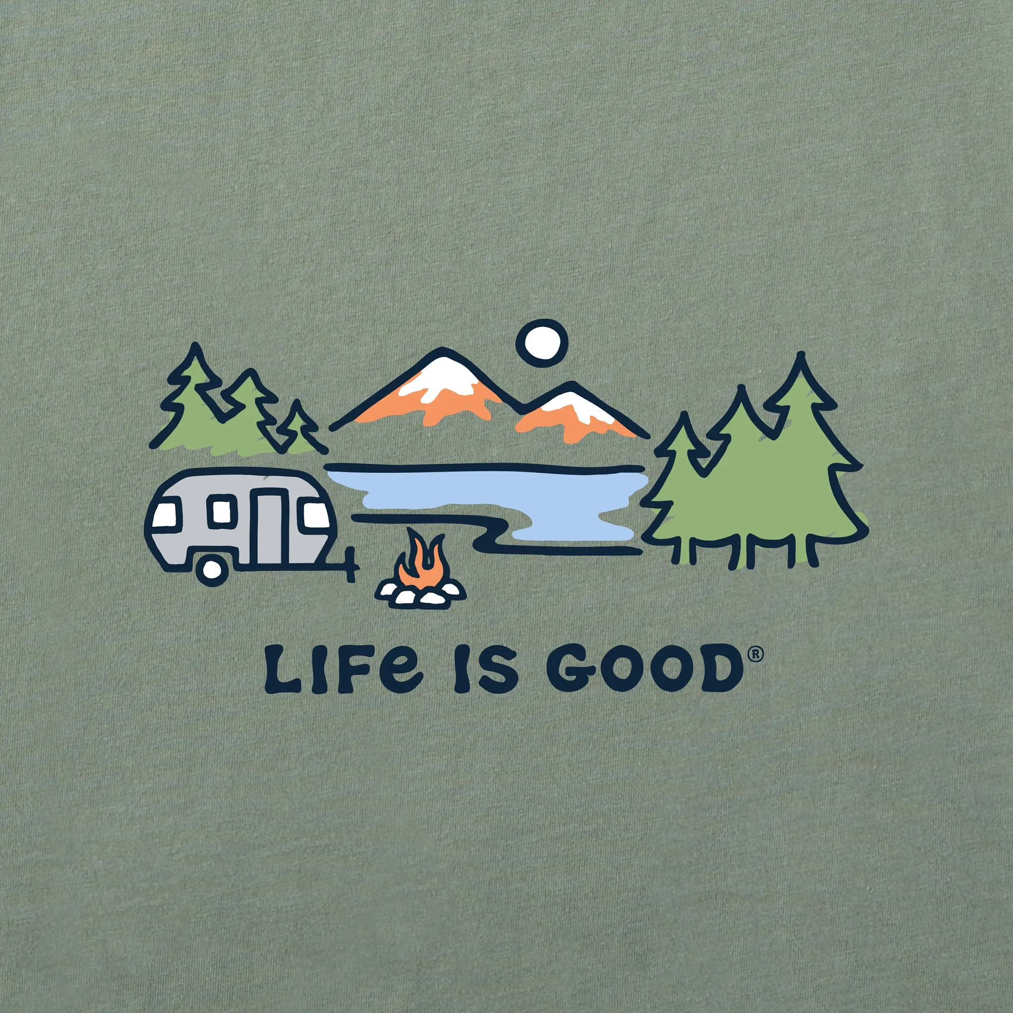 Men's Lakeside Camper Short Sleeve Tee Life is Good