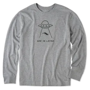 Men's Later Gator Saucer Long Sleeve Crusher Tee Life is Good