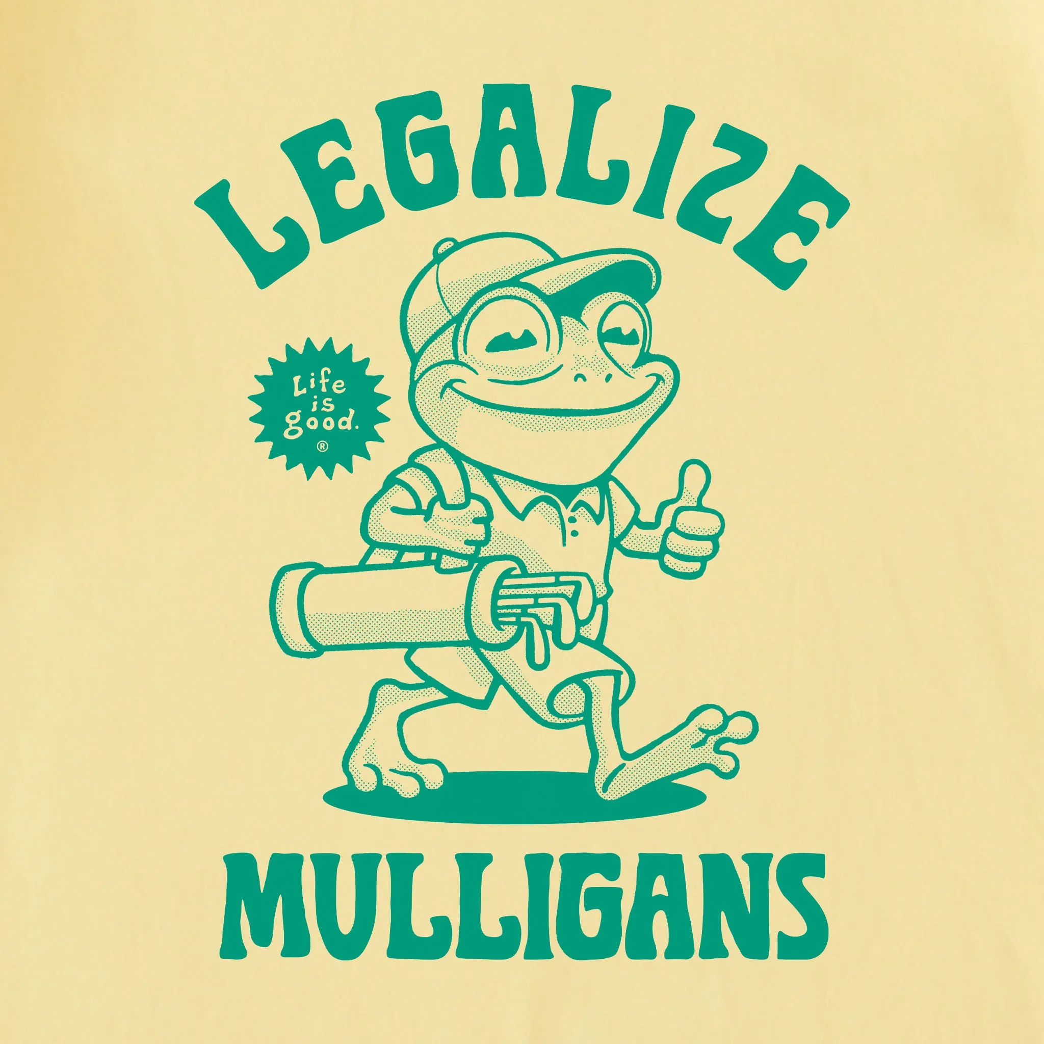 Men's Legalize Mulligans Frog Short Sleeve Tee Life is Good