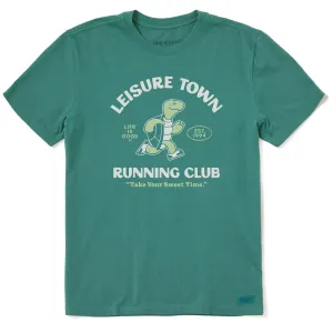 Men's Leisure Town Running Club Short Sleeve Crusher Tee Life is Good
