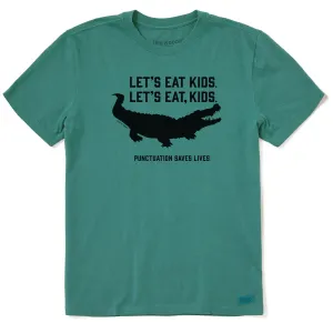 Men's Let's Eat, Kids Croc Short Sleeve Crusher Tee Life is Good