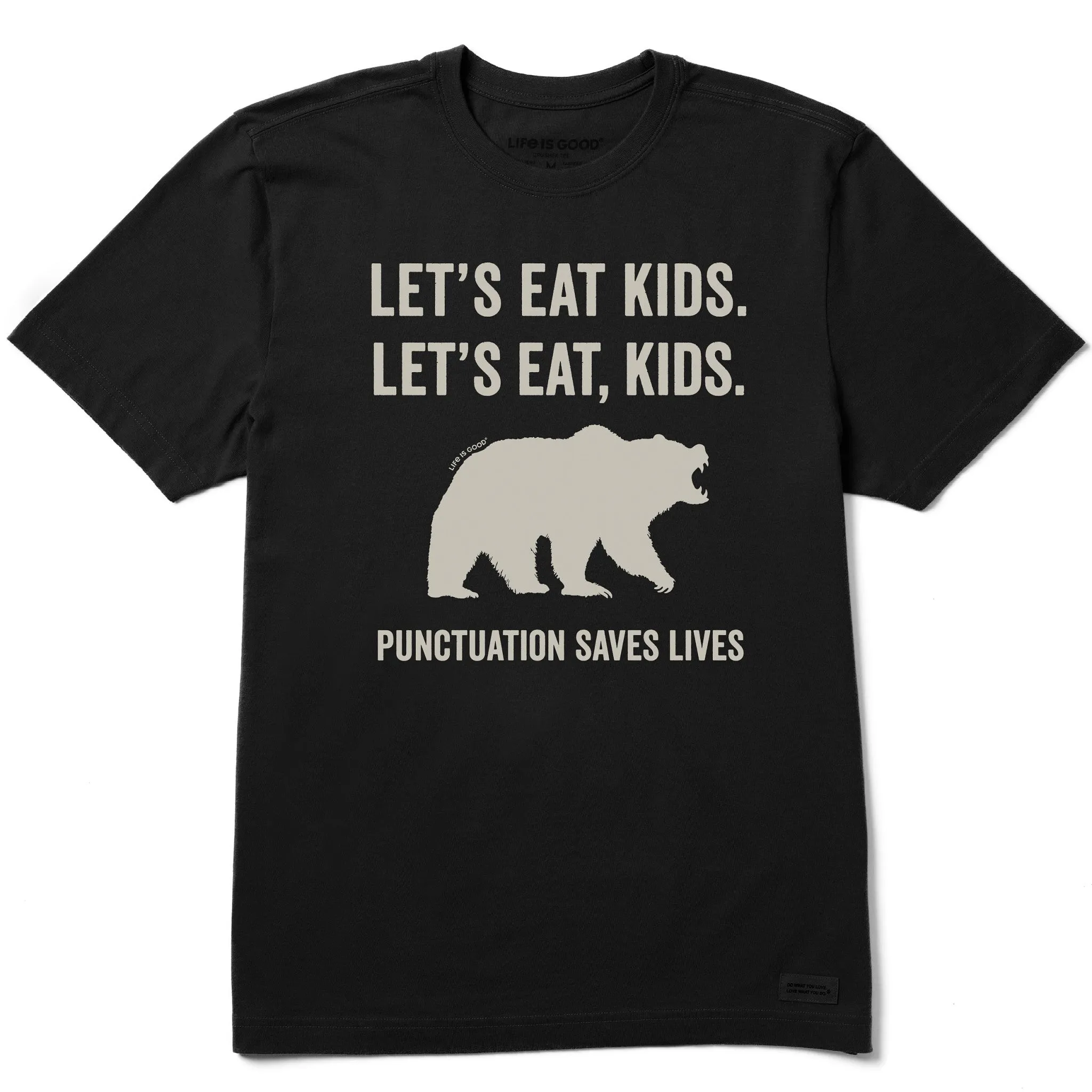Men's Let's Eat, Kids Short Sleeve Crusher Tee Life is Good