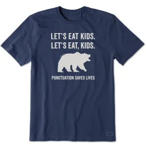 Men's Let's Eat, Kids Short Sleeve Crusher Tee Life is Good