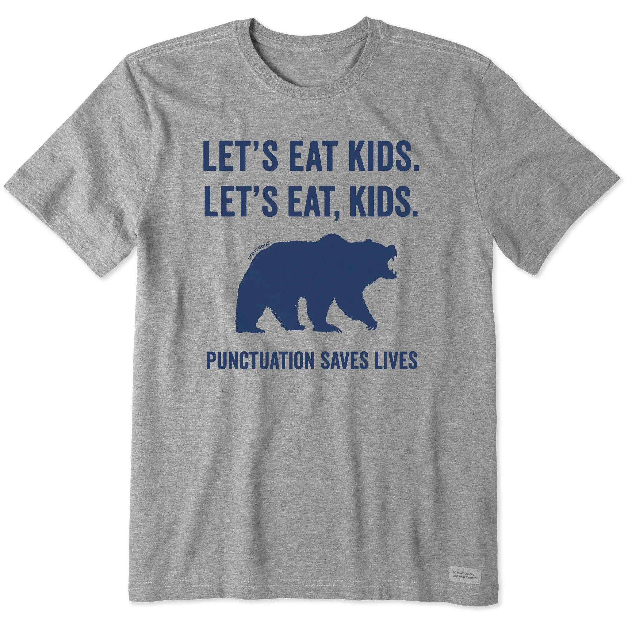 Men's Let's Eat, Kids Short Sleeve Crusher Tee Life is Good