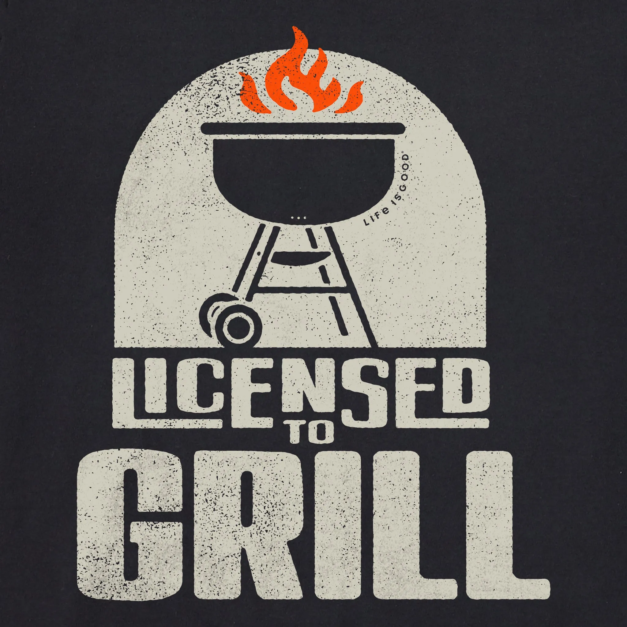 Men's Licensed to Grill Short Sleeve Tee Life is Good