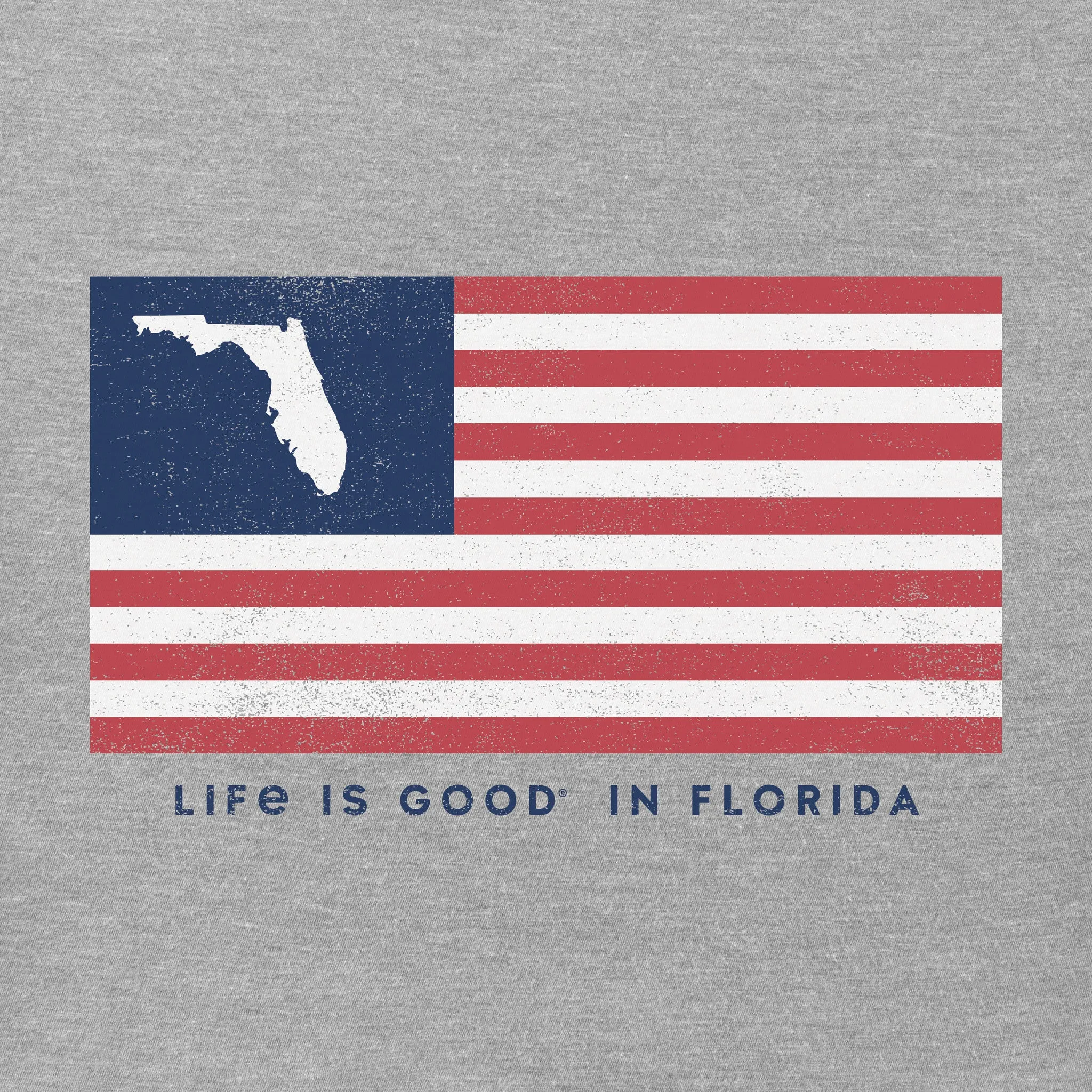 Men's Life is Good in FL Short Sleeve Crusher Tee Life is Good