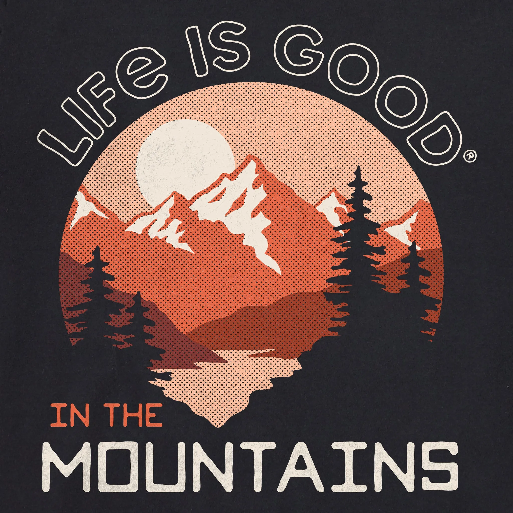 Men's Life is Good in the Mountains Short Sleeve Tee Life is Good
