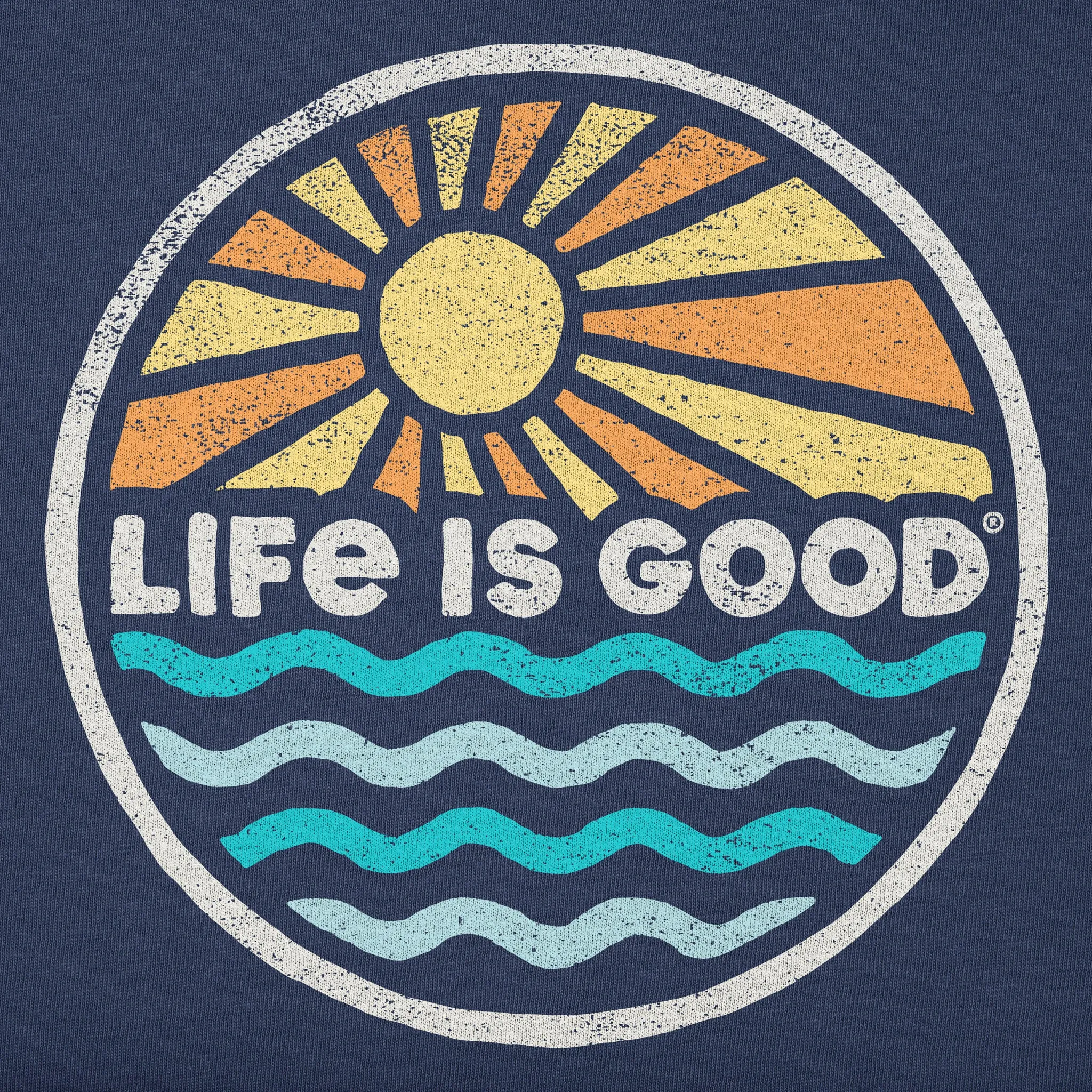 Men's Life is Good Sunset on the Water Short Sleeve Tee Life is Good