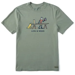 Men's Life is Wood Jake Short Sleeve Crusher Tee Life is Good
