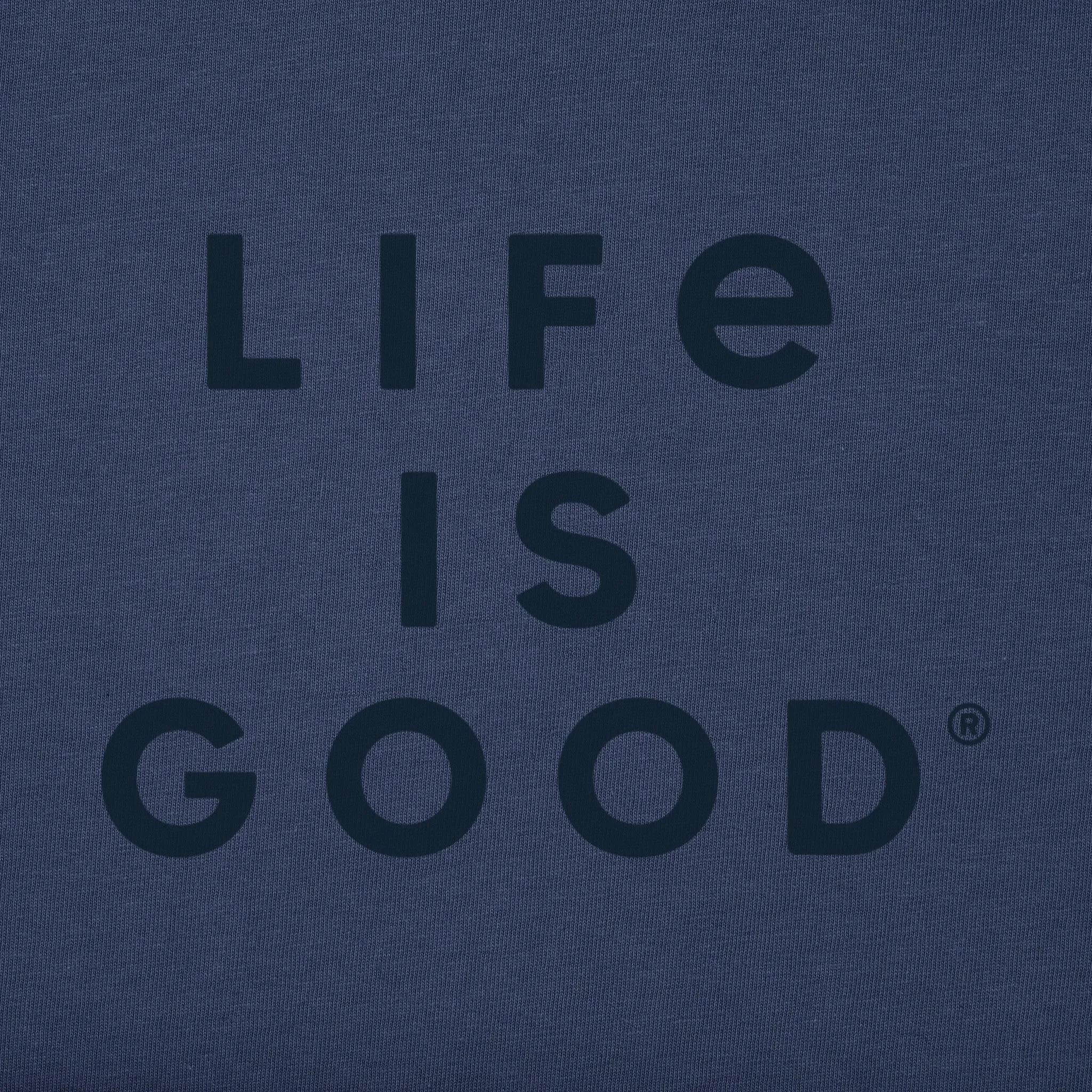 Men's LIG Stacked Wordmark Short Sleeve Tee Life is Good