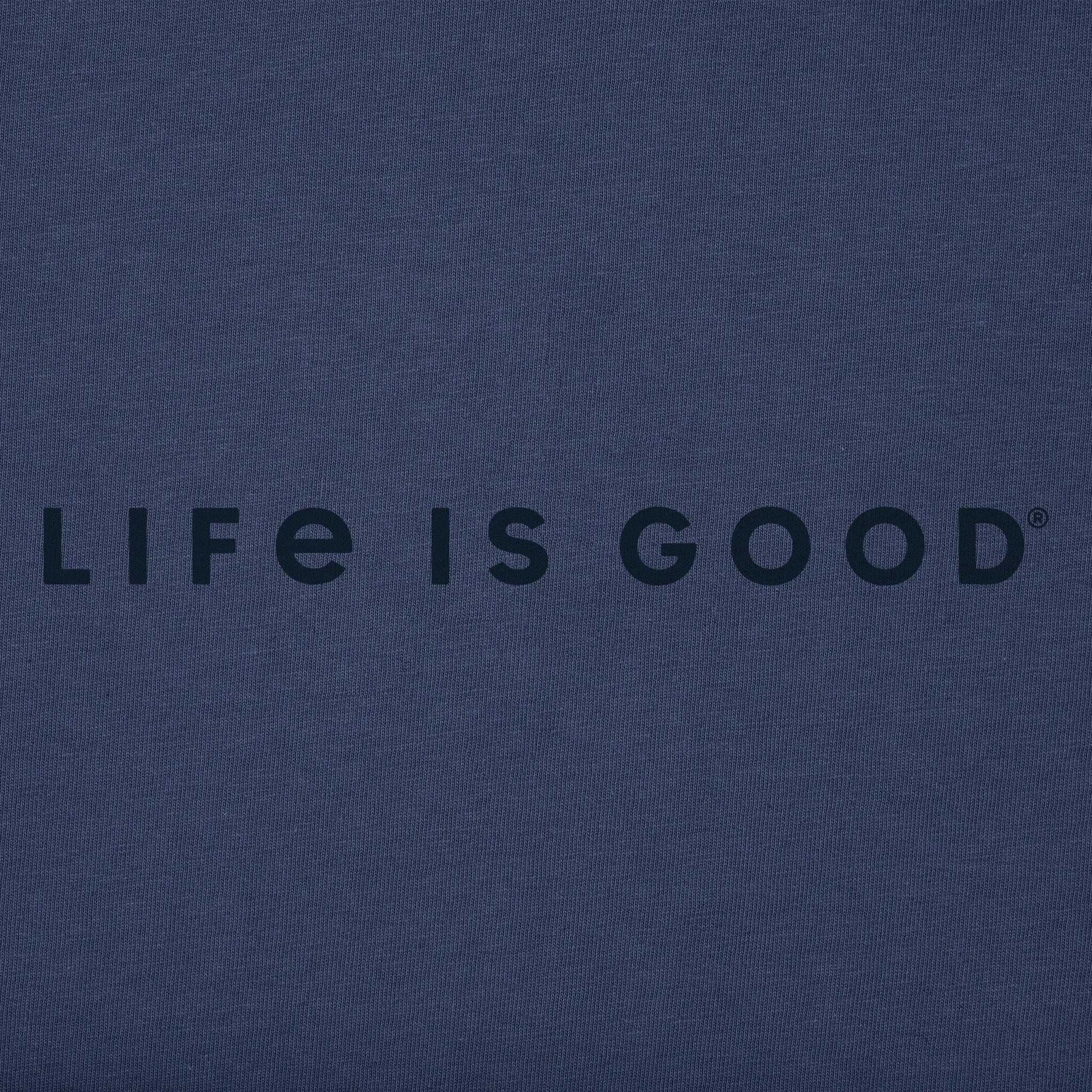 Men's LIG Tonal Horizontal Short Sleeve Crusher-LITE Slim Fit Tee Life is Good