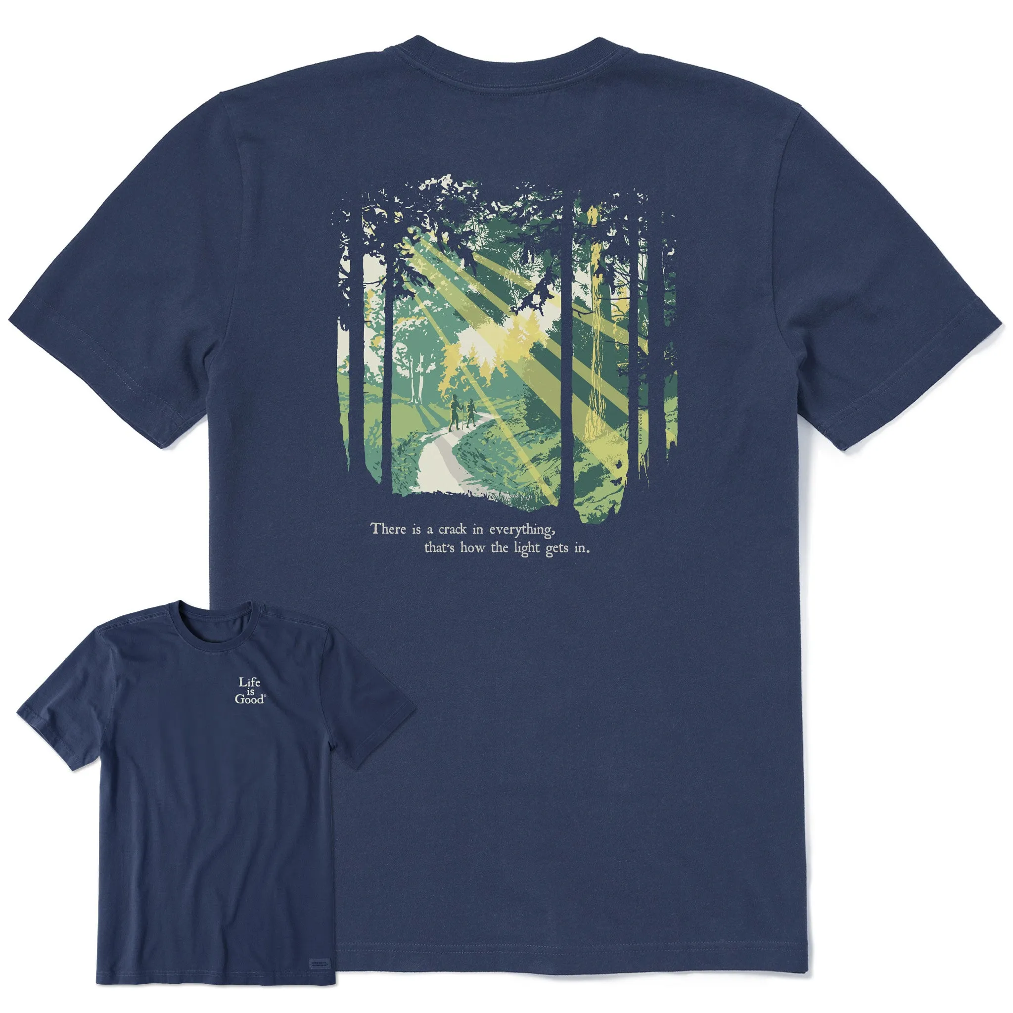 Men's Light Gets In Hike Short Sleeve Crusher Tee Life is Good