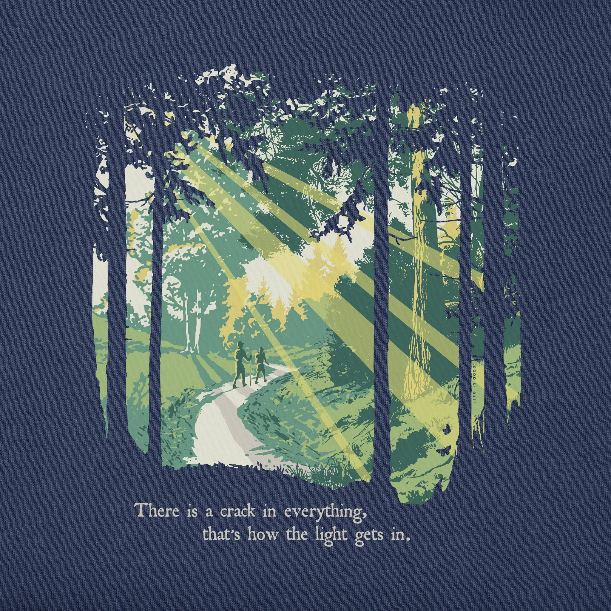 Men's Light Gets In Hike Short Sleeve Crusher Tee Life is Good