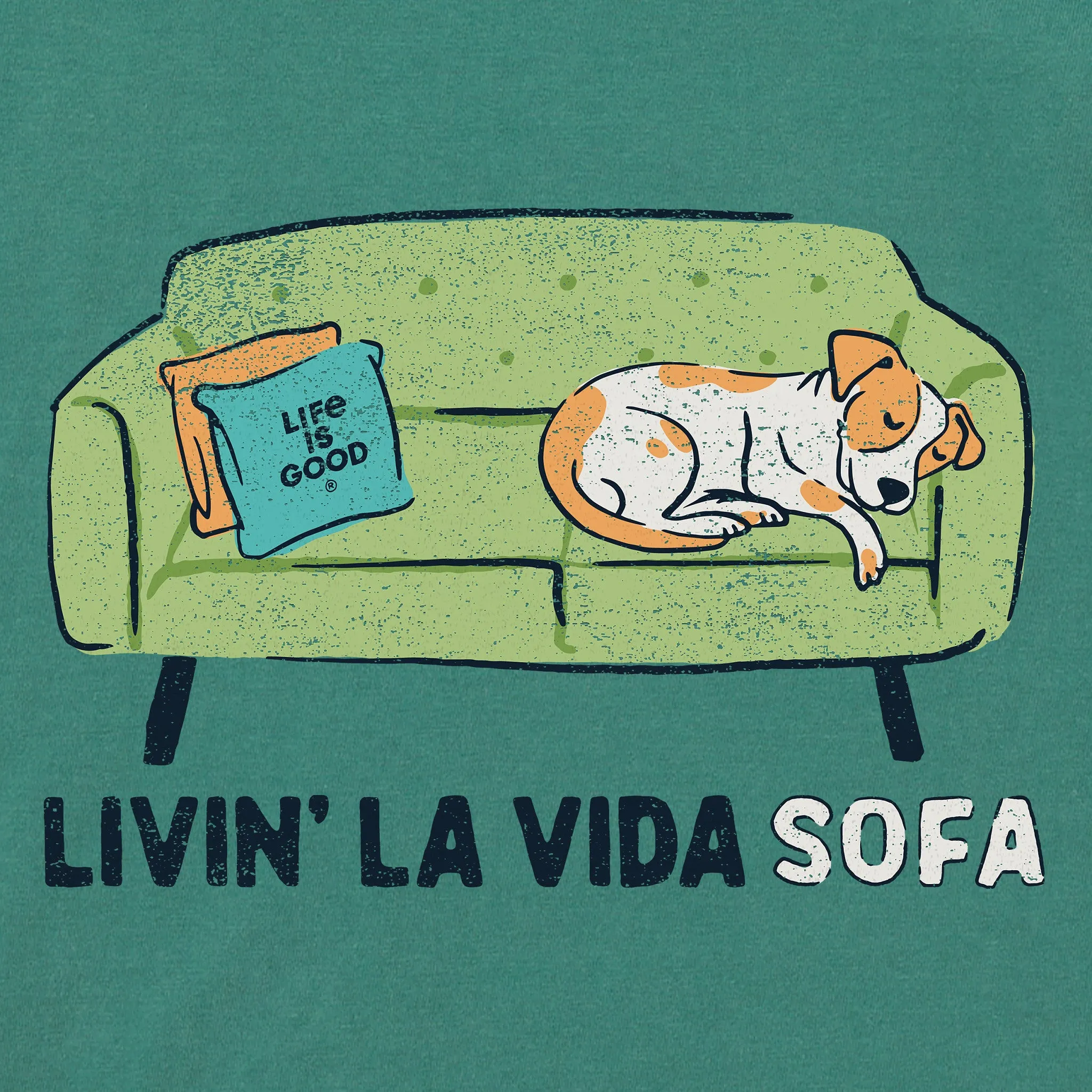 Men's Livin' La Vida Sofa Short Sleeve Crusher Tee Life is Good