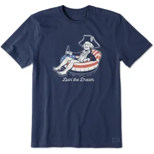 Men's Livin' the Dream George Washington Short Sleeve Tee Life is Good