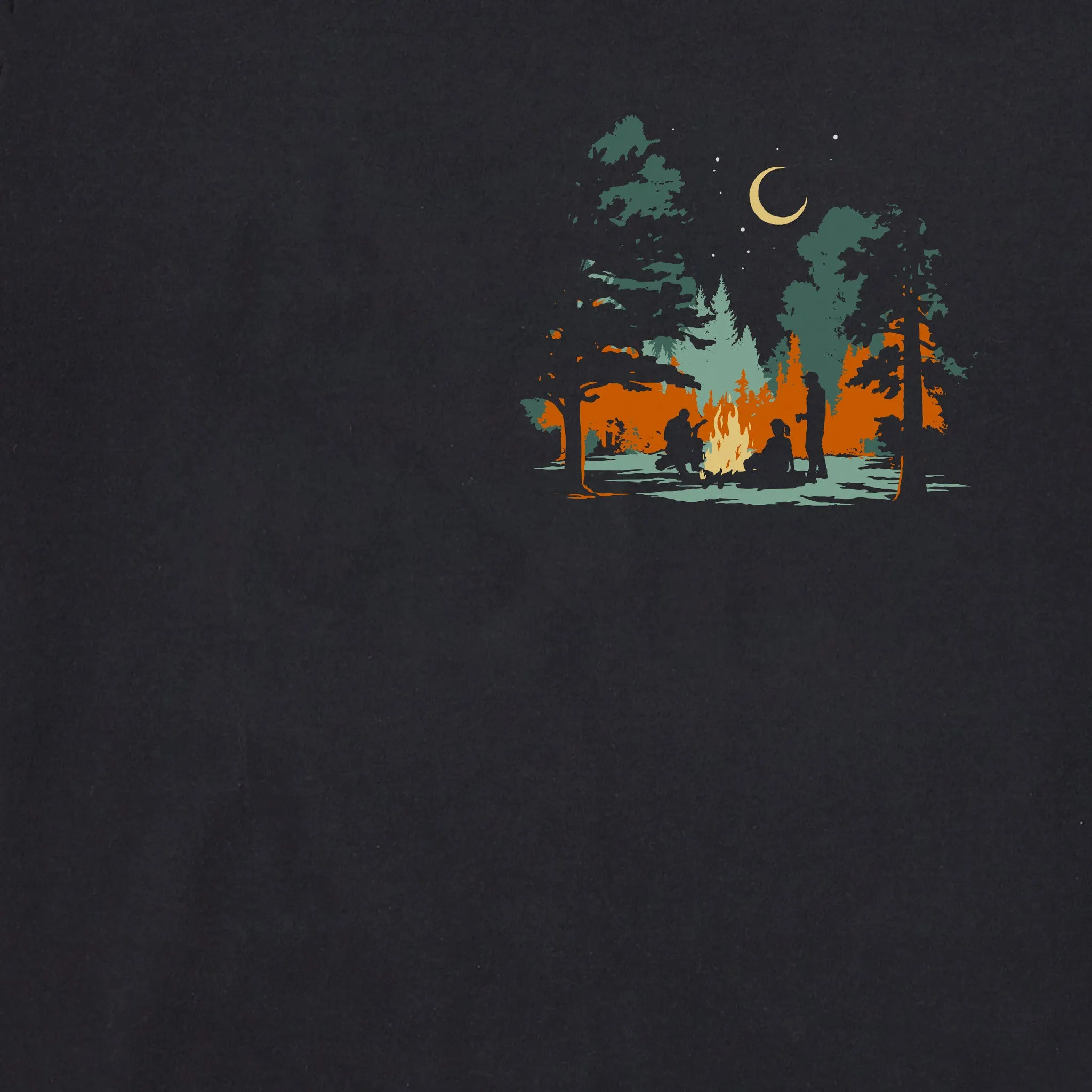 Men's Log On Campfire Long Sleeve Crusher Tee Life is Good