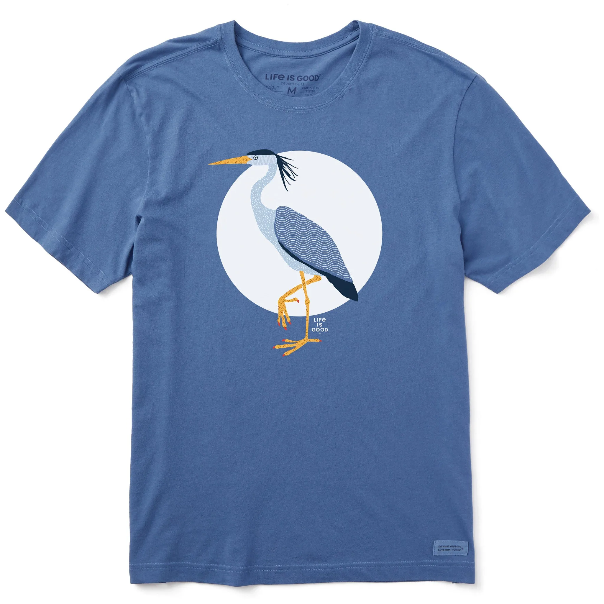 Men's Lone Heron Short Sleeve Crusher Tee Life is Good