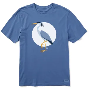 Men's Lone Heron Short Sleeve Crusher Tee Life is Good