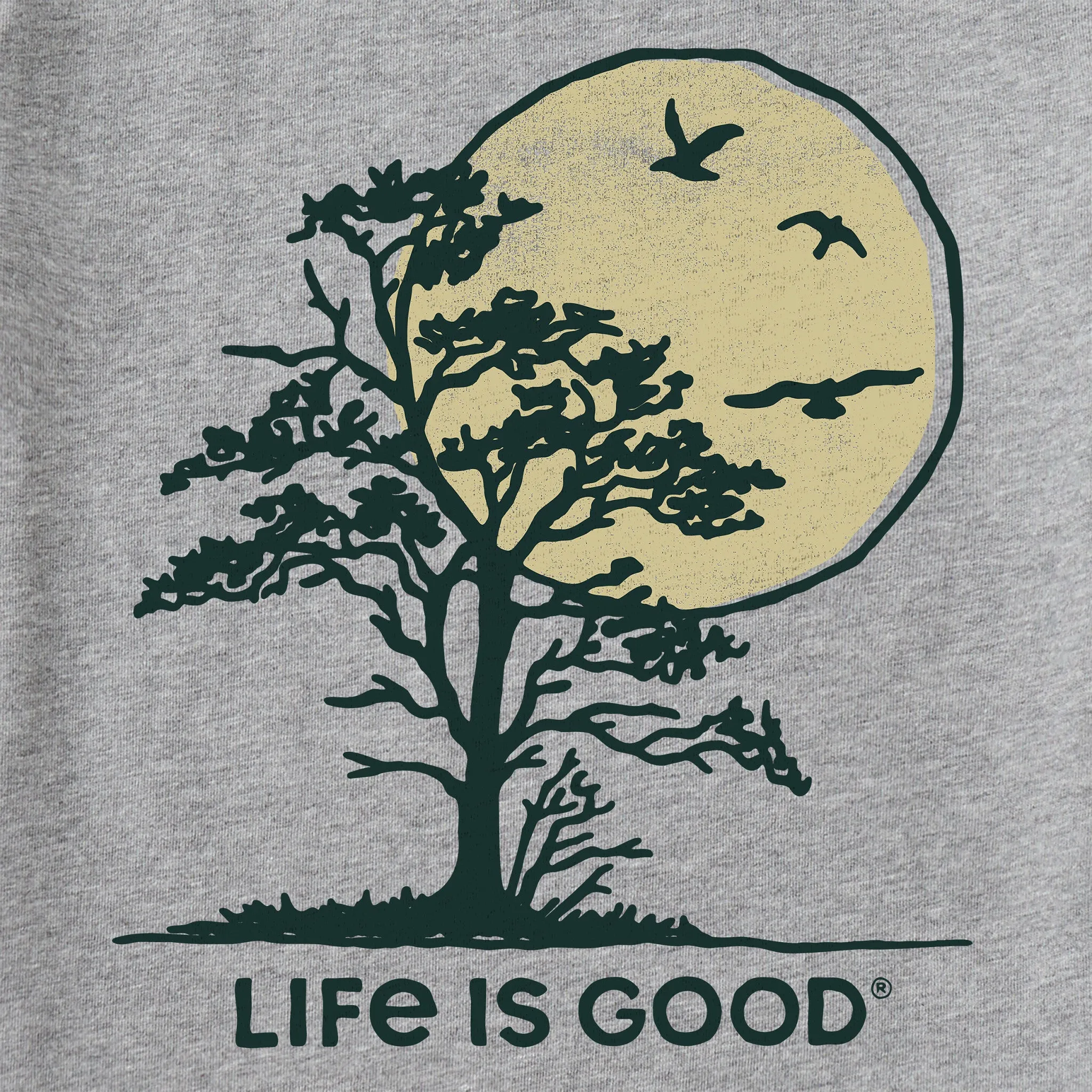 Men's Lone Tree Sunset Long Sleeve Crusher Tee Life is Good