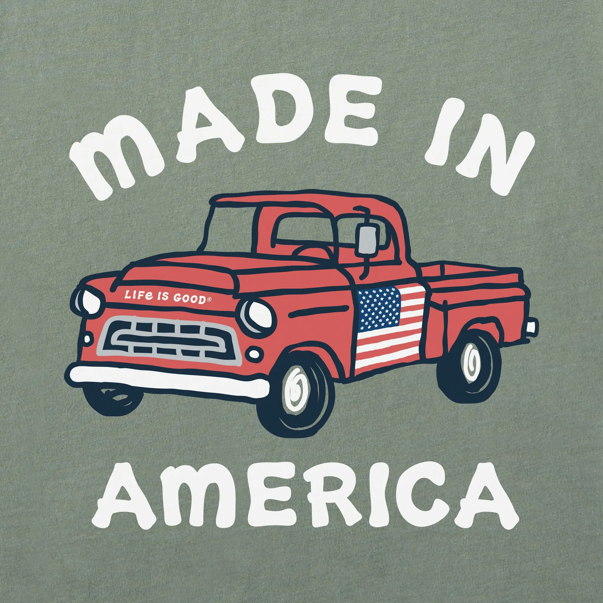 Men's Made in America Pick Up Short Sleeve Crusher-LITE Tee Life is Good