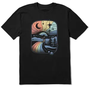 Men's Magic Rainbow Path Short Sleeve Tee Life is Good