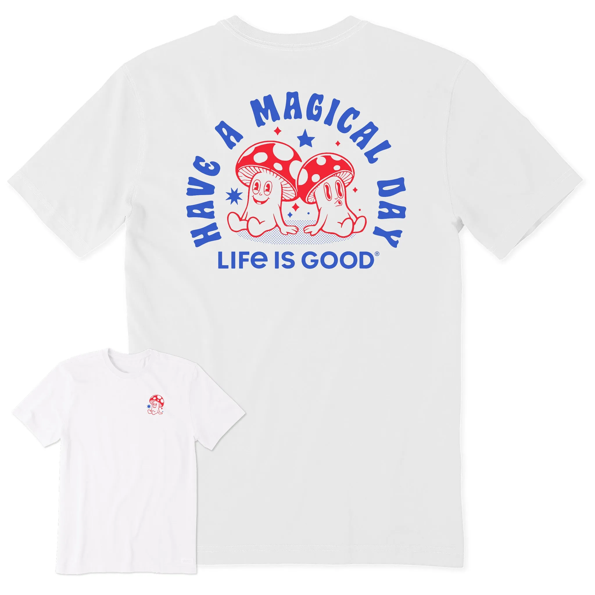 Men's Magical Day Mushrooms Short Sleeve Tee Life is Good