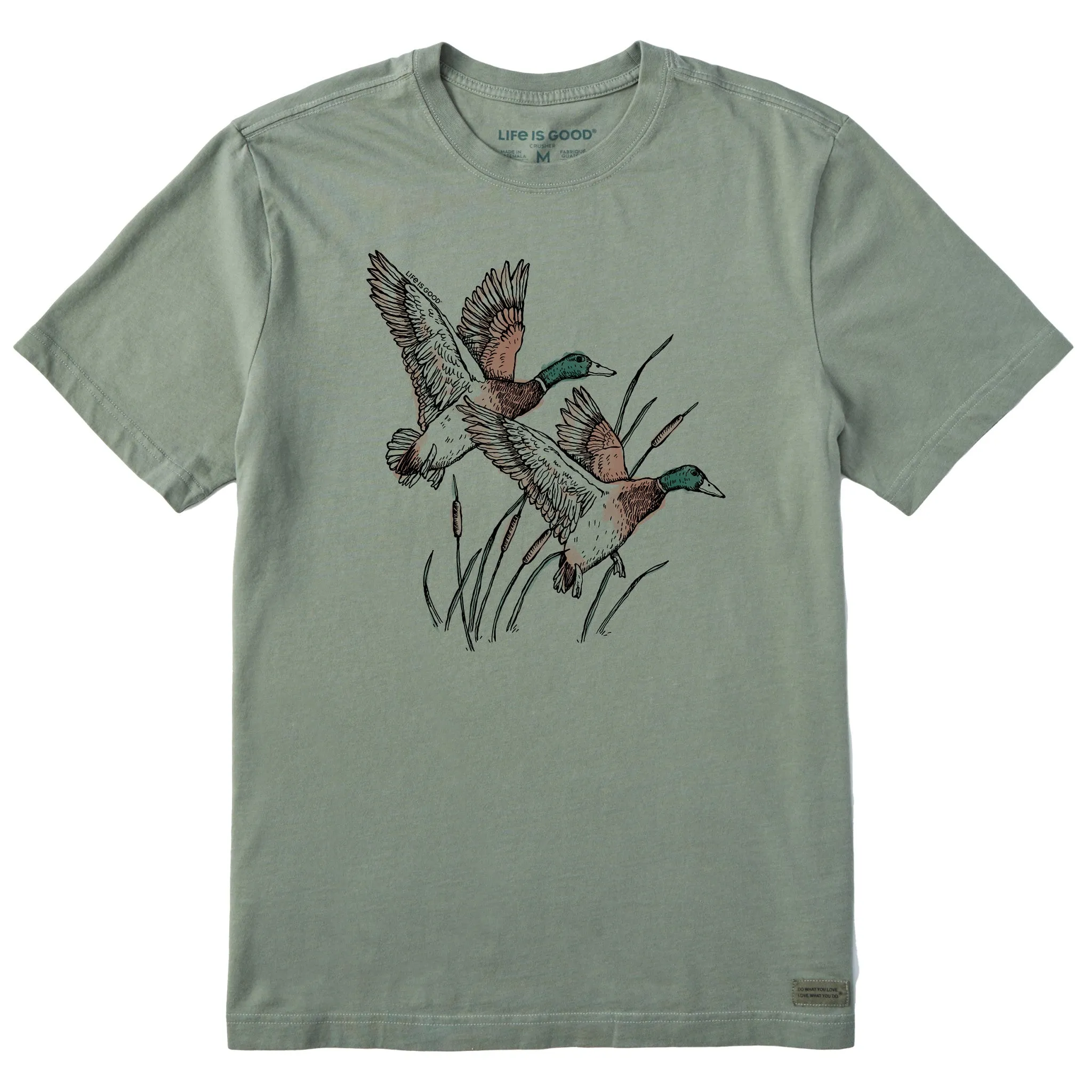 Men's Mallard Ducks Illustration Short Sleeve Tee Life is Good