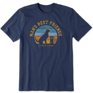 Men's Man's Best Friends Short Sleeve Crusher Tee Life is Good