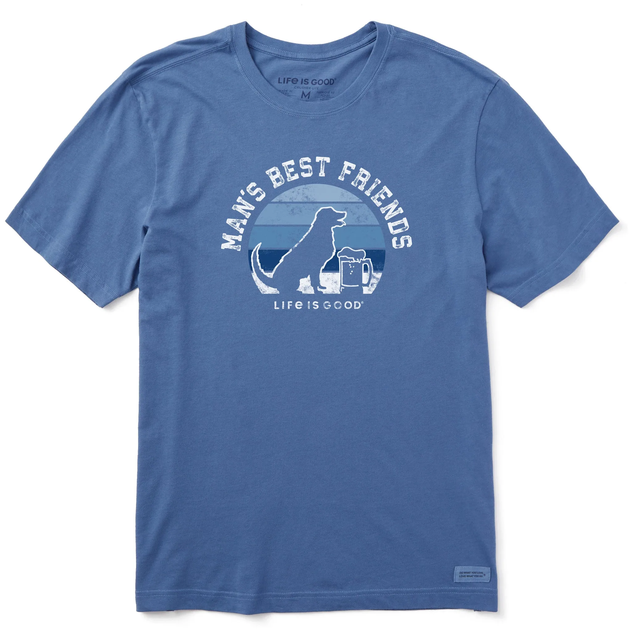Men's Man's Best Friends Short Sleeve Crusher Tee Life is Good