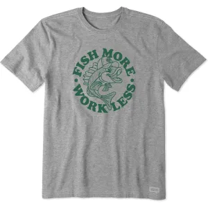 Men's Matchbook Fish More Work Less Short Sleeve Tee Life is Good