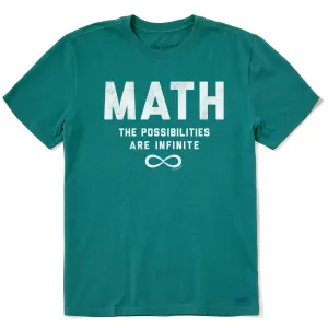 Men's Math Infinite Possibilities Short Sleeve Crusher Tee Life is Good