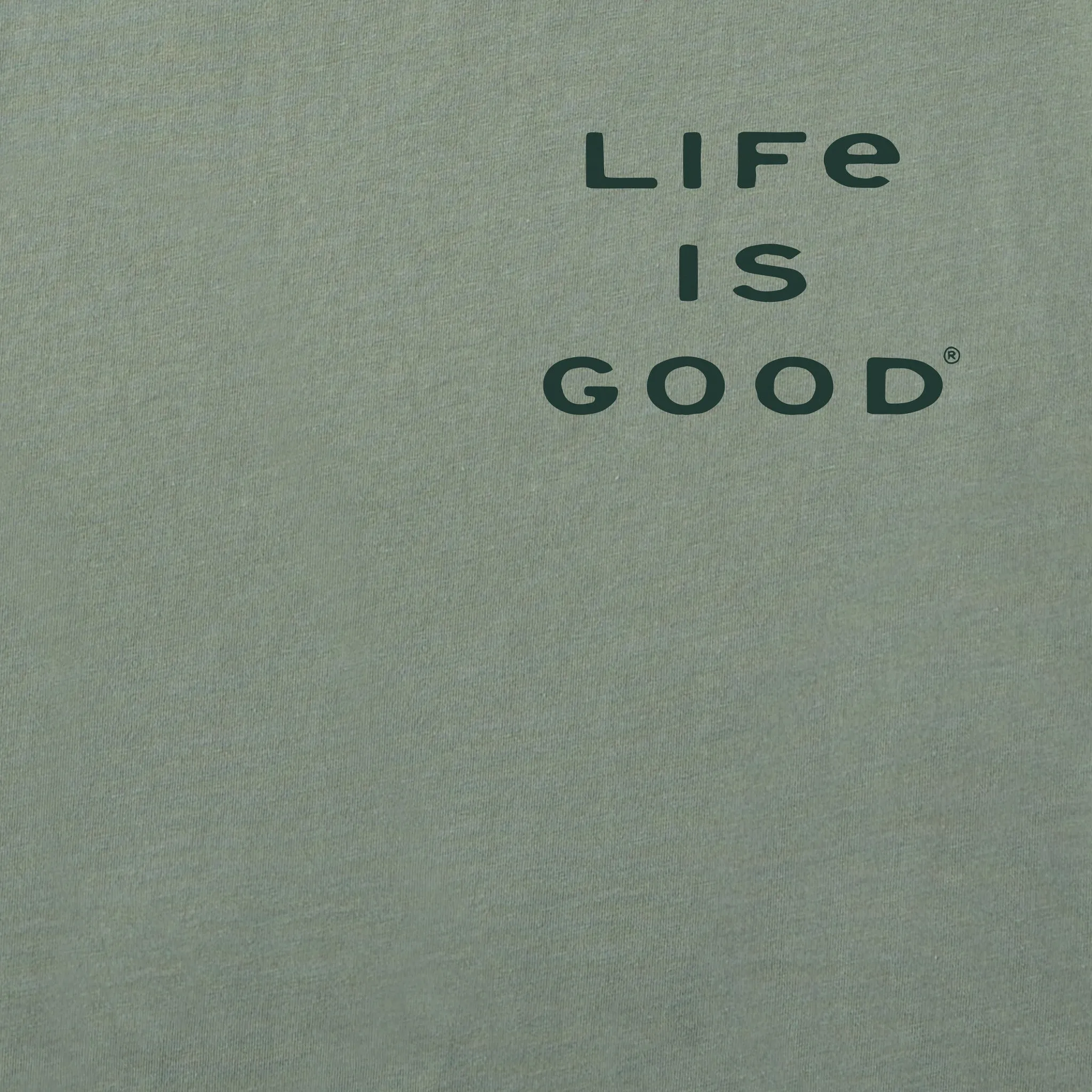 Men's May the Course be WIth You Golf Short Sleeve Crusher Tee Life is Good