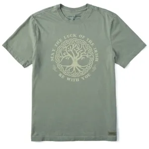 Men's May the Luck of the Irish Be With You Short Sleeve Crusher Tee Life is Good
