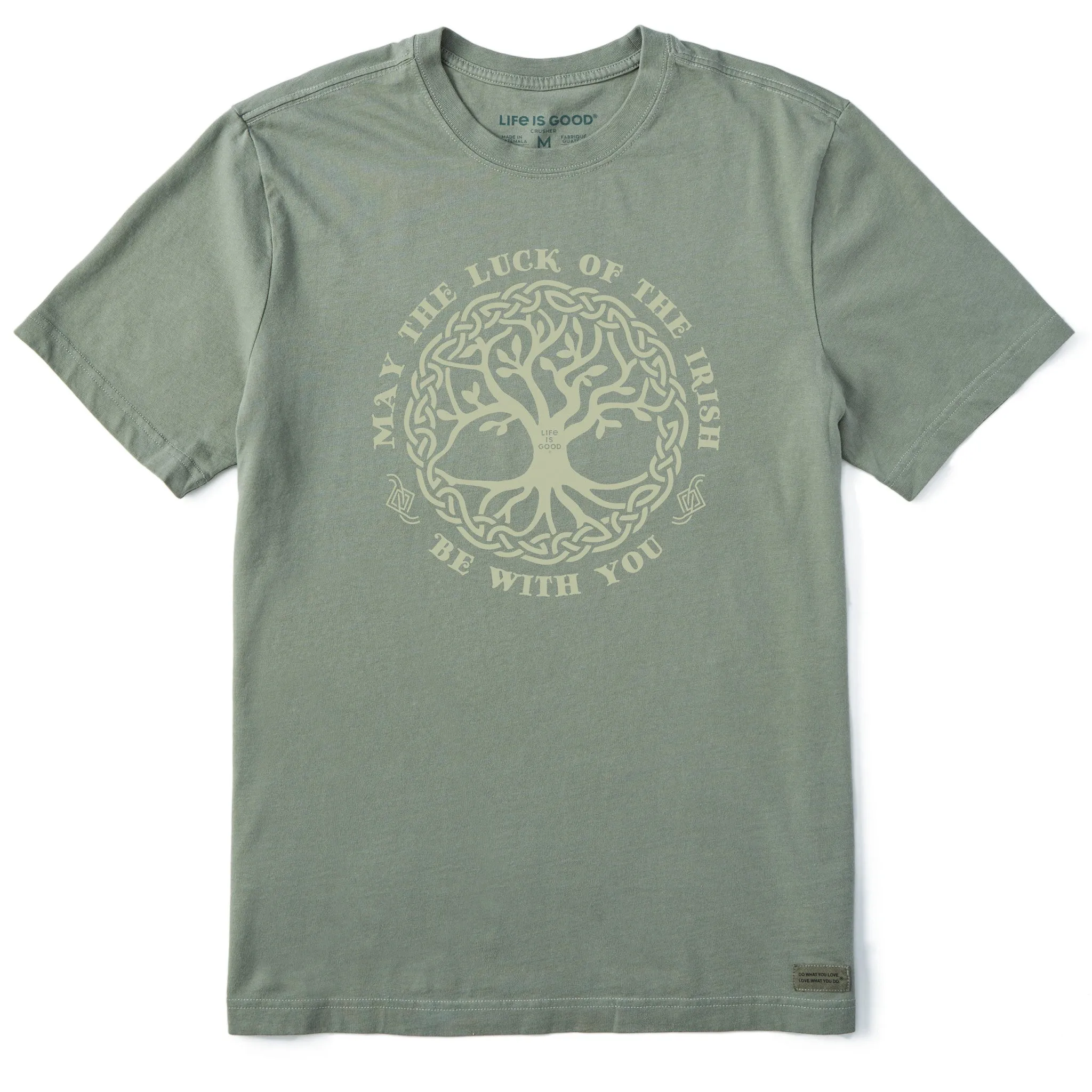 Men's May the Luck of the Irish Be With You Short Sleeve Crusher Tee Life is Good