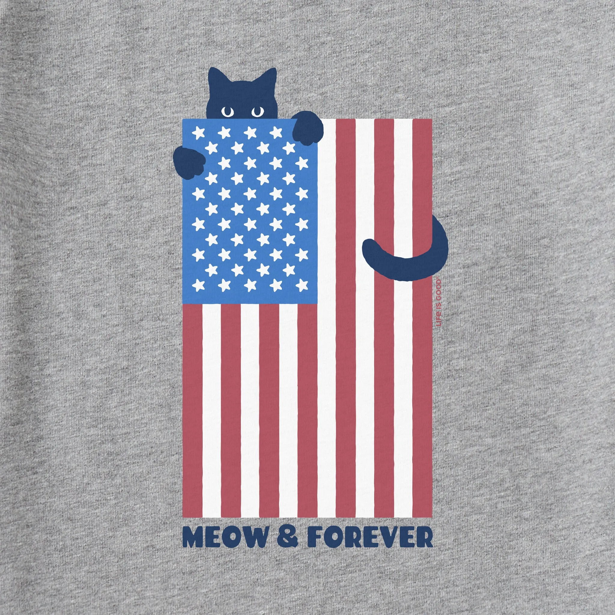 Men's Meow & Forever Short Sleeve Tee Life is Good