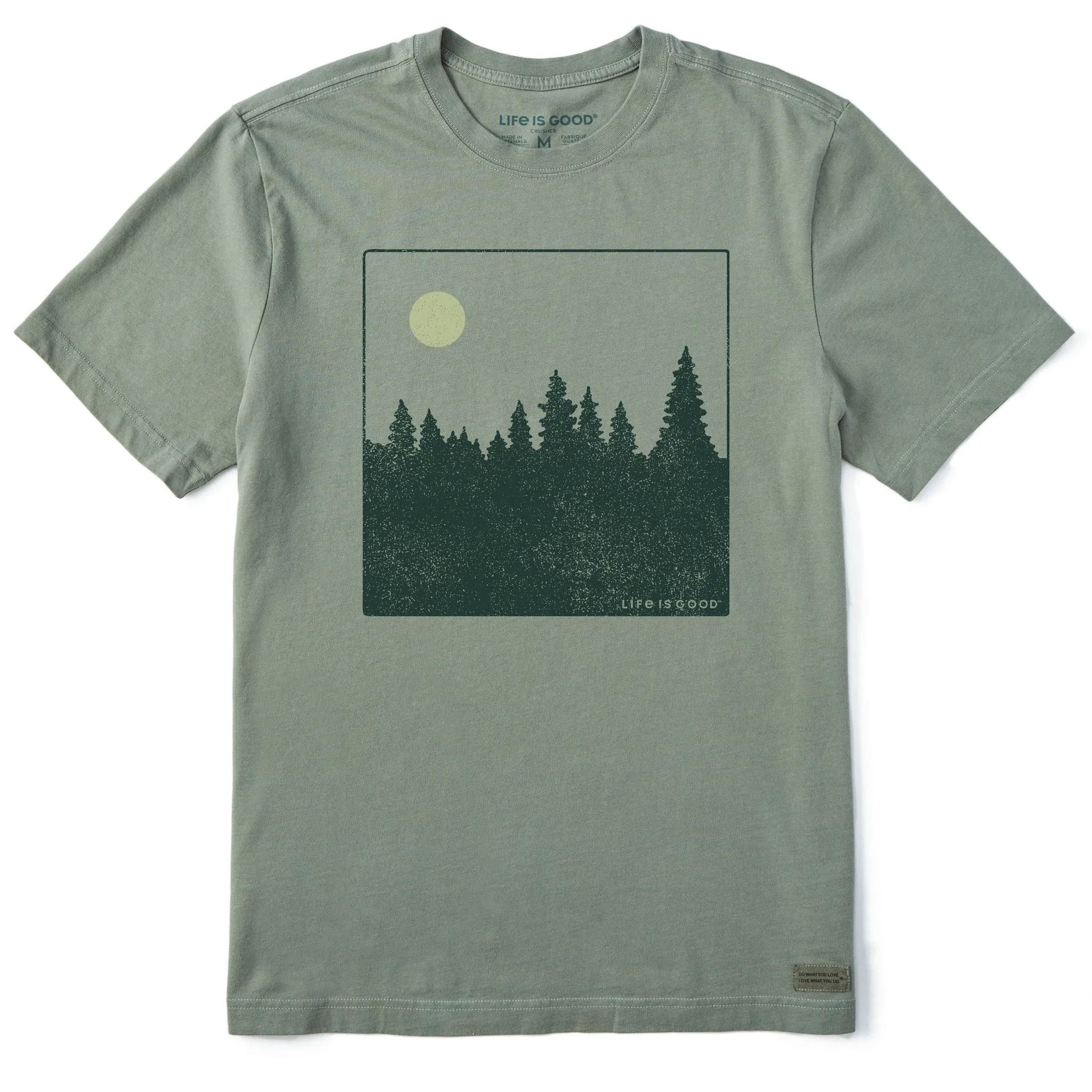 Men's Minimal Forest Sunset Short Sleeve Tee Life is Good