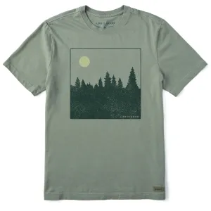 Men's Minimal Forest Sunset Short Sleeve Tee Life is Good